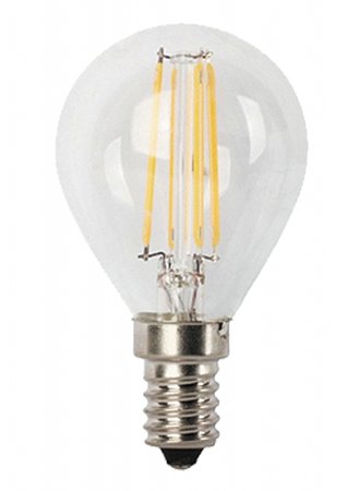 LED žiarovka filamentová \"retro\"- E14/4W - teplá biela- 76mm