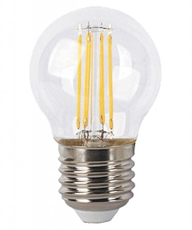 LED žiarovka filamentová \"retro\"- E27/4W - teplá biela- 72mm