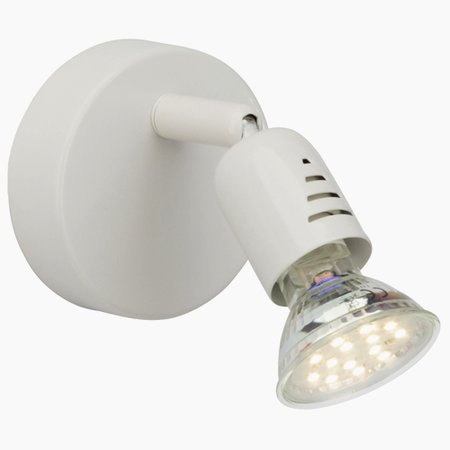 LOONA Briliant - nástenný spot - biely kov - LED/GU10