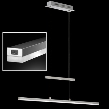 SLIM Honsel - závesné LED svietidlo - 840mm - nikel/chróm
