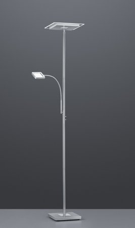 WICKET Trio - stojanová LED lampa - 18W+4W - 1800mm - nikel