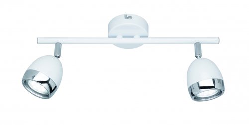 NANTES Trio - bodové svetlo LED/GU10 - chróm+biele - 350mm