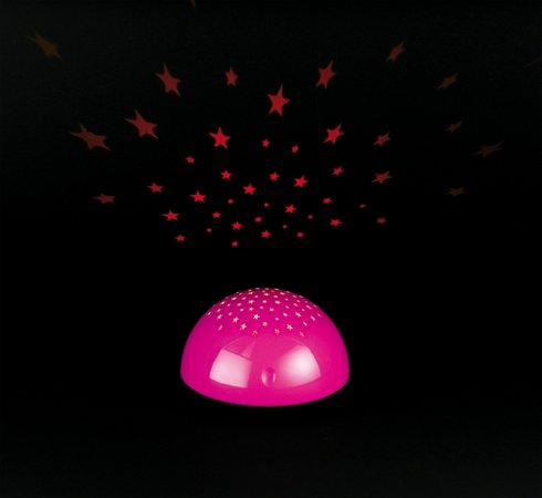 SIRIUS Trio - dekoračná lampa ružová - RGB/LED - hviezdy
