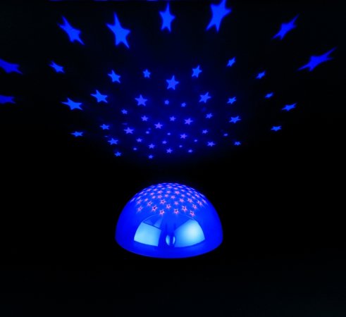 SIRIUS Trio - dekoračná lampa modrá - RGB/LED - hviezdy