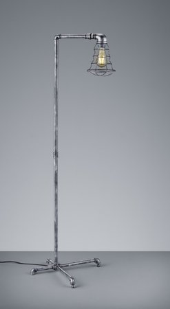 GOTHAM Trio - industrálna lampa - strieborný kov - 1455mm