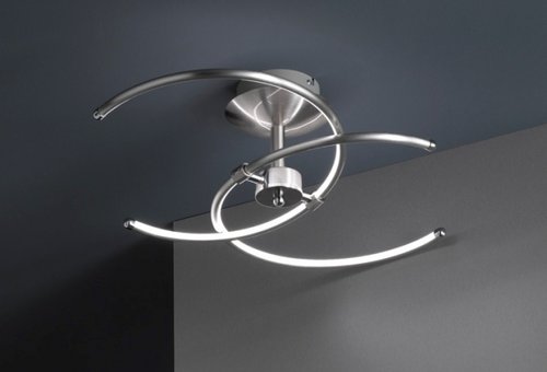 POLYDOR Trio - stropné LED osvetlenie - nikel - 560mm