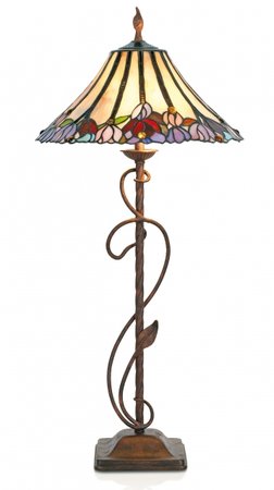 RC435+YT01P Artistar - stolná lampa - Tiffany sklo - 840mm