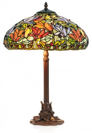KT2401+P1257 Artistar - stolná lampa - Tiffany sklo - 610mm