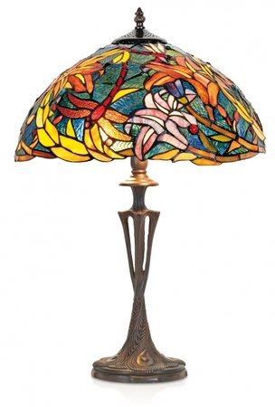 KT2753+PBLM11 Artistar - lampa stolná - Tiffany sklo - 600mm