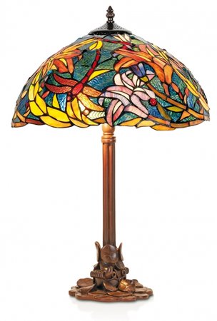 KT2753+P1257 Artistar - lampa stolná - Tiffany sklo - 610mm