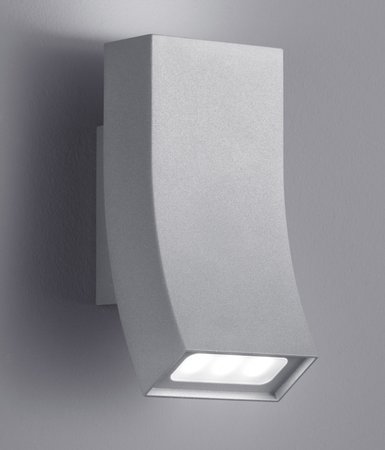 OKA Trio - nástenná LED lampa - titánový kov - 170mm