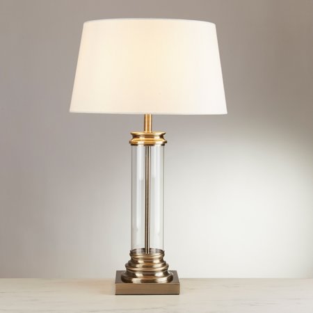 PEDESTAL Searchlight - lampa na stôl- 620mm - antická mosadz