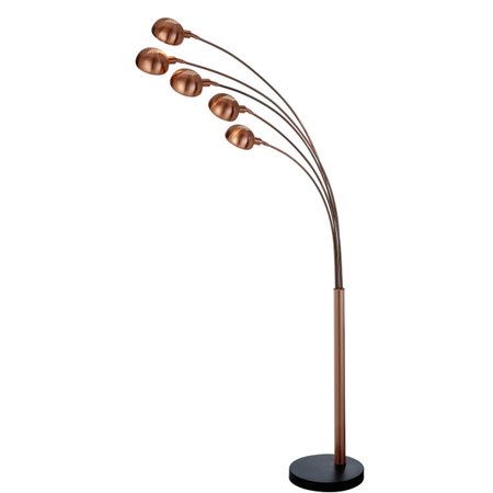 GIRAFFE - stojanová lampa z medi a mramoru - 2100mm