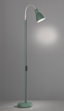 LOLLAND Honsel - stojanová lampa - zelený kov+nikel - 1210mm