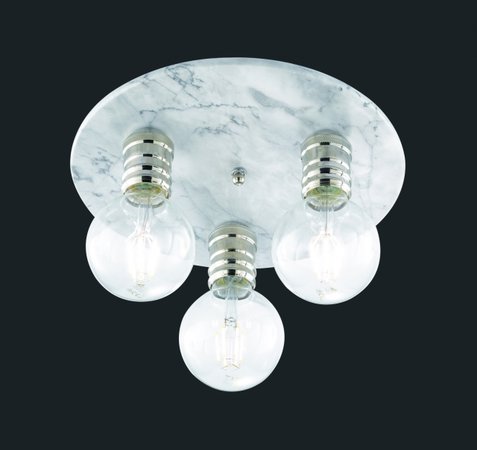 CLAIRE Trio - stropná lampa - biely mramor - ø 300mm