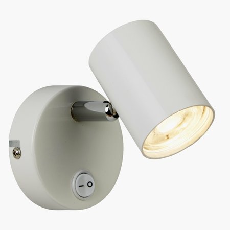 3171WH ROLLO - nástenný LED spot - biely kov 