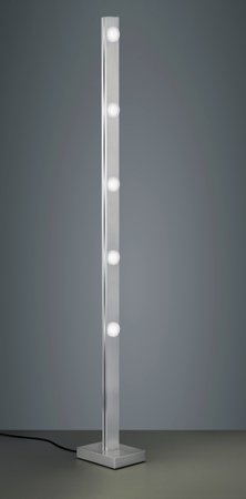 LACAL Trio - stojacia LED lampa - dotyková - nikel - 1400mm