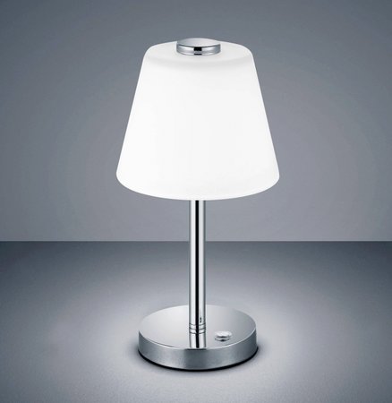 EMERALD Trio - dotyková stolná LED lampa - chróm - 290mm