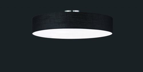 HOTEL Trio - stropné svietidlo - čierny kov - ø 650mm