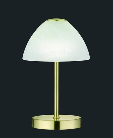 QUEEN Trio - LED lampa stolová - 240mm - mosadz/sklo