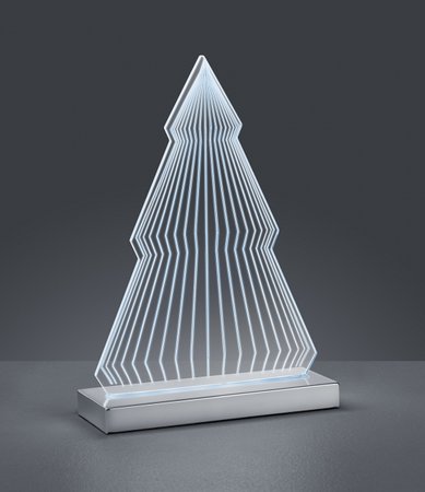 FIR Trio - dekoratívne LED svietidlo - 285mm - chróm+akryl