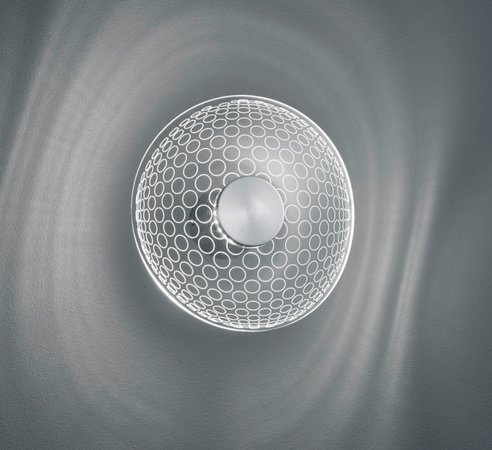 HALMA Trio - nástenné LED svietidlo - akryl/nikel - ø 200mm