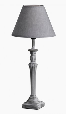 POSTE Honsel - stolná lampa - šedý polyresin+textil - 420mm