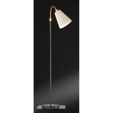 HOPPER Honsel - stojanová lampa - bronz+čierny kov+textil 