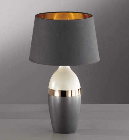 TONE Honsel - stolná lampa - 630mm - keramika+textil