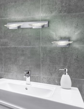 HELEN Trio - LED lampa do kúpeľne - 180mm - chróm/akryl