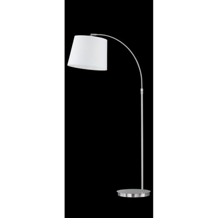LUND Honsel - stojanová lampa - nikel+textil - 1200-1600mm