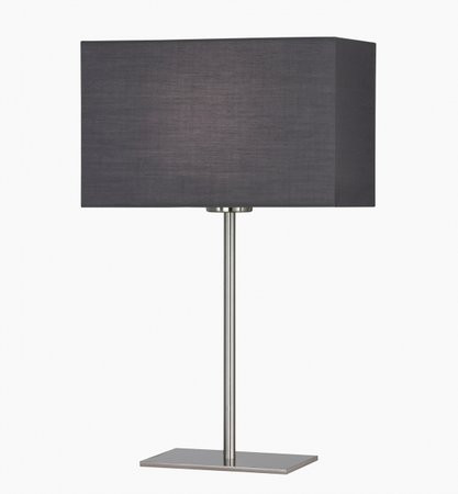 KEMPTEN Honsel - stolová lampa - šedý textil+kov - 430mm
