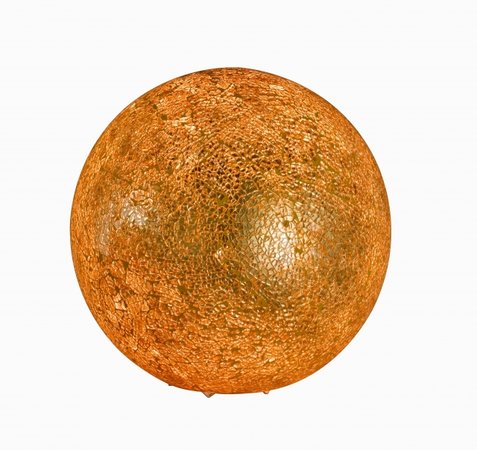 CHRIS Honsel - stolná lampa - zlaté praskané sklo - 250mm