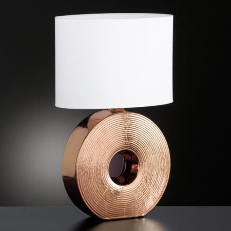 EYE Honsel - stolná lampa - textil+mosadzná keramika - 530mm