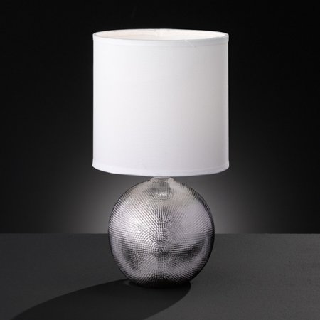 FORO Honsel - stolné svetlo - keramika/chróm/textil - 280mm