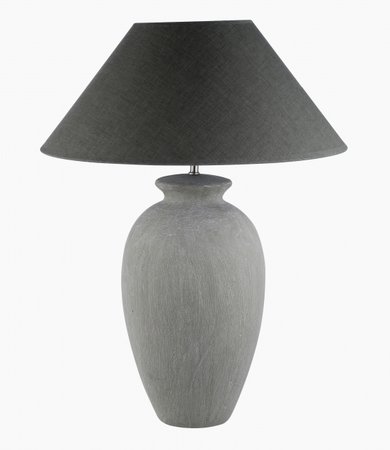 LOGI Honsel - stolné svietidlo- šedá keramika/textil - 630mm