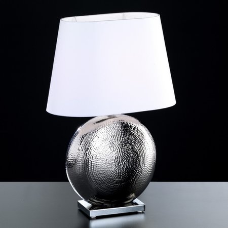 SOFIE Honsel - stolné svetlo- keramika/chróm/textil - 650mm