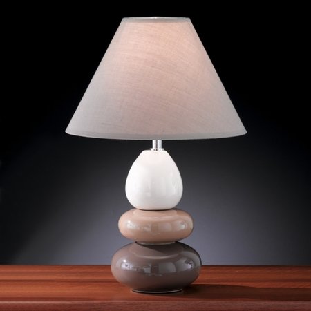 BALON Honsel - lampa stolná - hnedo-krémovo-šedá - 420mm