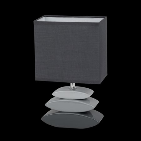 LINER Honsel - lampička stolová- šedá keramika/textil- 290mm
