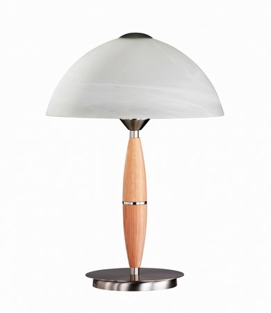 GLORY Honsel - stolná lampa - kov/nikel+sklo - 360mm