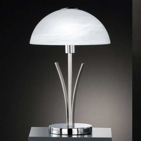 BRAVA Honsel - lampa stolová - nikel/chróm/sklo - 400mm