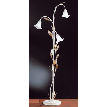 VALENCIA Honsel - stojan. lampa- antická biela/zlatá- 1580mm