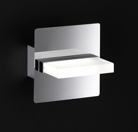 SPORTO Honsel- nástenné LED svetlo - 120x120mm - chróm/akryl