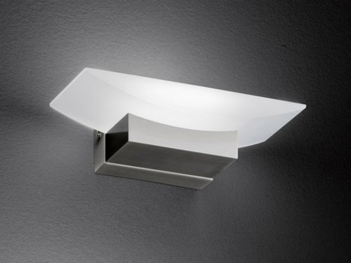 BOWL Honsel - nástenná LED lampa - 200mm - nikel/akryl
