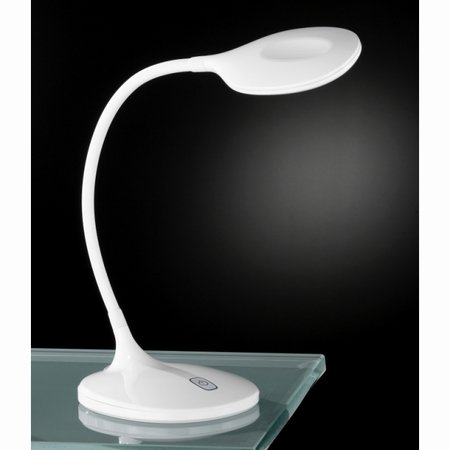 JACK Honsel - LED lampa na pracovný stol - biely kov/plast