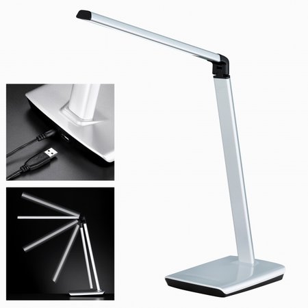 BRAGI Honsel - LED lampa na pracovný stôl- 790mm- strieborná