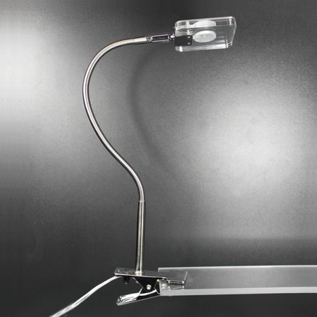 LUKAS Honsel - LED lampa štipcová - nikel/chróm/akryl- 400mm