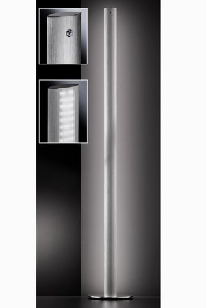 BEAT Honsel - LED lampa stojanová - hliník/nikel/akryl
