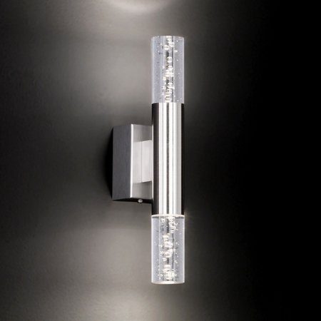 BUBBLE Honsel - nástenná LED lampa - 300mm - nikel+akryl