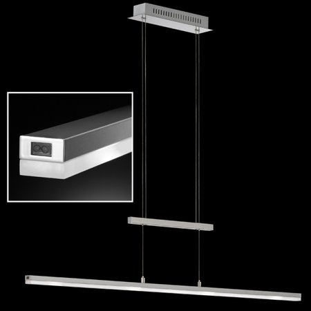 SLIM Honsel - závesné LED svietidlo - 1000mm - nikel/chróm
